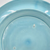 Cover-pot decor of murals in majolica Sarreguemines Majolica earthenware