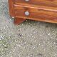 Vintage oak chest of drawers from the 50s compass feet 4 drawers