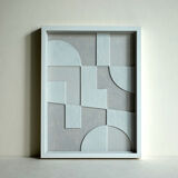 Abstract relief painting