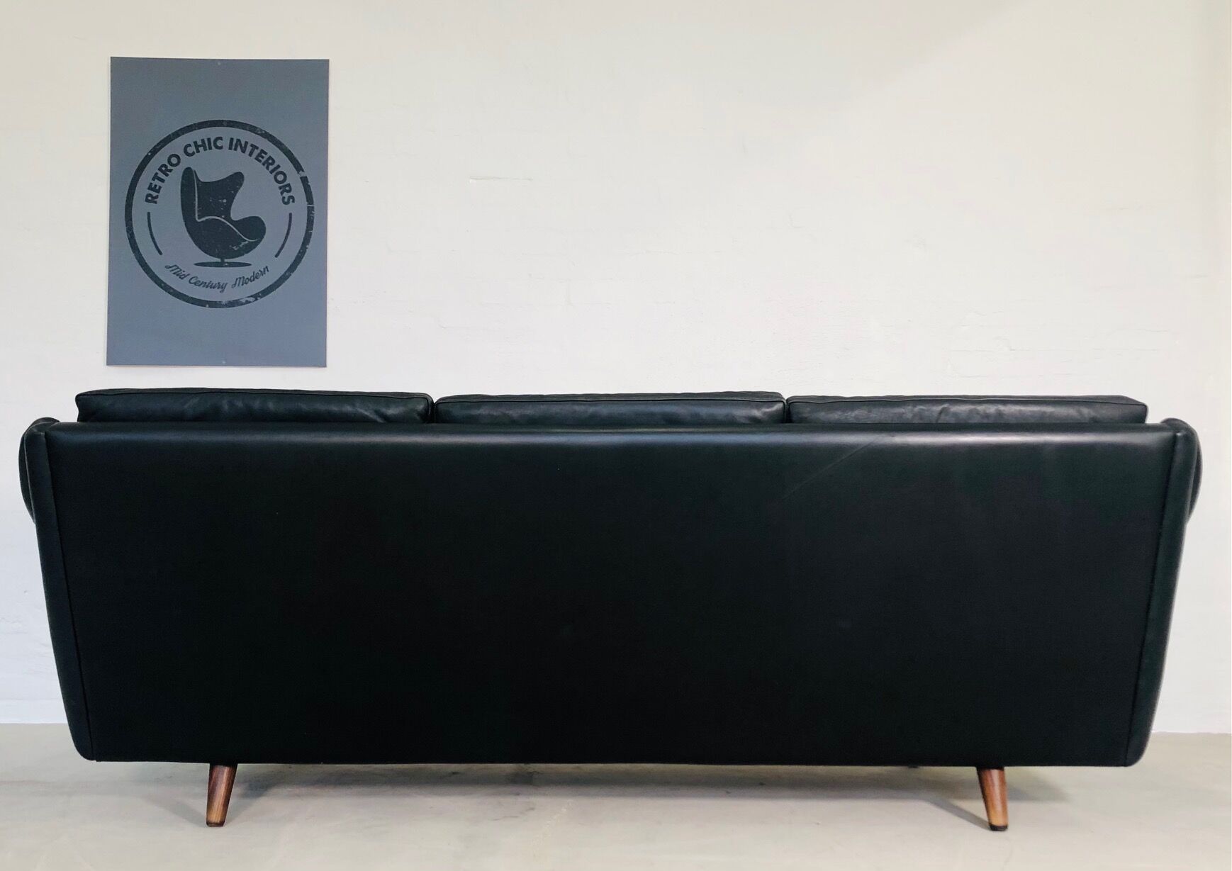 Vintage danish mid century aage christiansen 3 person "matador" sofa