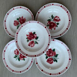 Set of five hollow plates