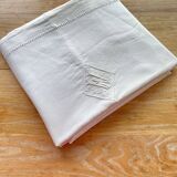 Large antique monogrammed flat sheet