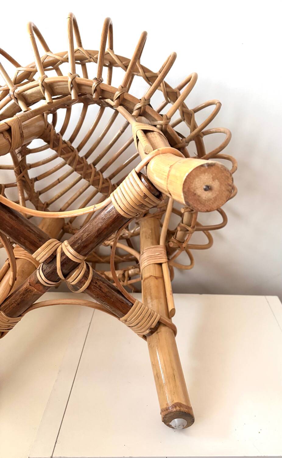 Franco Albini rattan side table 1960