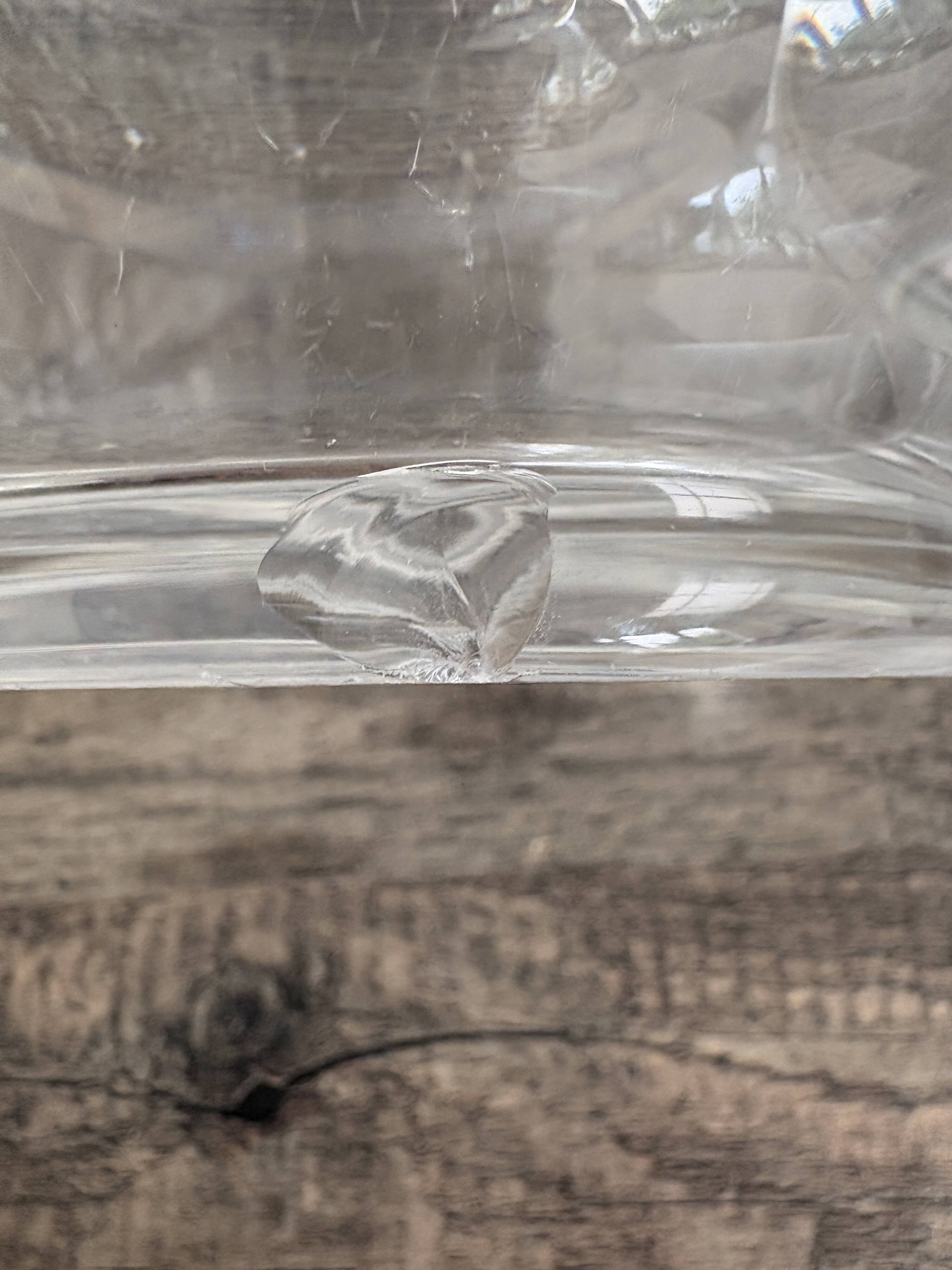 Val Saint Lambert crystal Art Deco cut vase