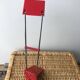 Red IKEA designer lamp from the 80s