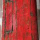 Small antique Chinese buffet (1920-1950) in rustic style, red lacquered, ori
