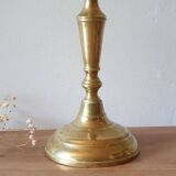 Grand bougeoir en laiton doré