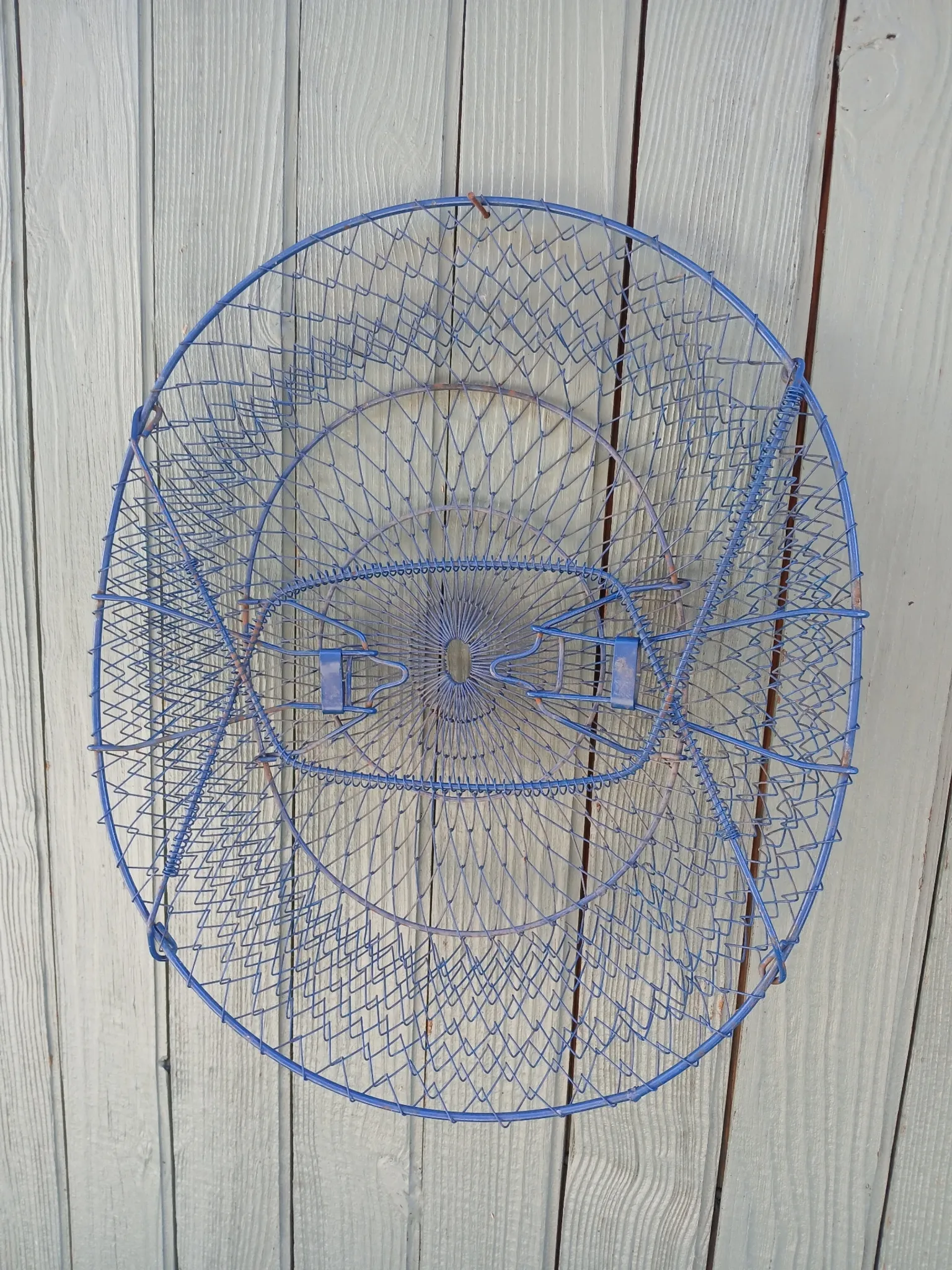 Grand panier de pêche ou récolte ancien 