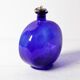 Mid-century Glass Bottle with Coin Cork / Ruda Glasbruk / Sweden / 1970s