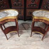 Pair of bedside tables Louis XV style