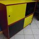 Vintage storage cabinet/sideboard with shelves, wood, formica, carlene
