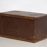 Antique solid wood trunk dated 1836 #13