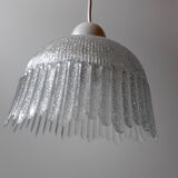 Frosted glass hanging lamp 50s