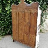 Old white shelf in weathered pine