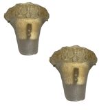 2 murano glass sconces, 1980s