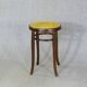 Tabouret bois courbé canné de piano bistrot Thonet 1900