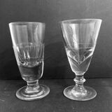 Pair of absinthe glasses