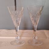 Saint louis 2 Port/white wine glasses Cut crystal