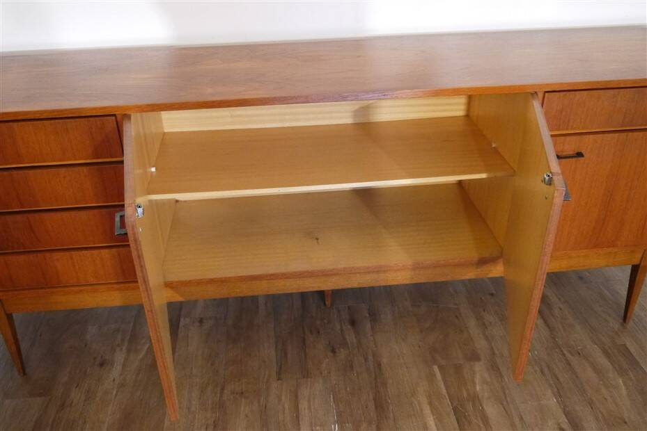 Vintage Scandinavian teak sideboard from the 1960s