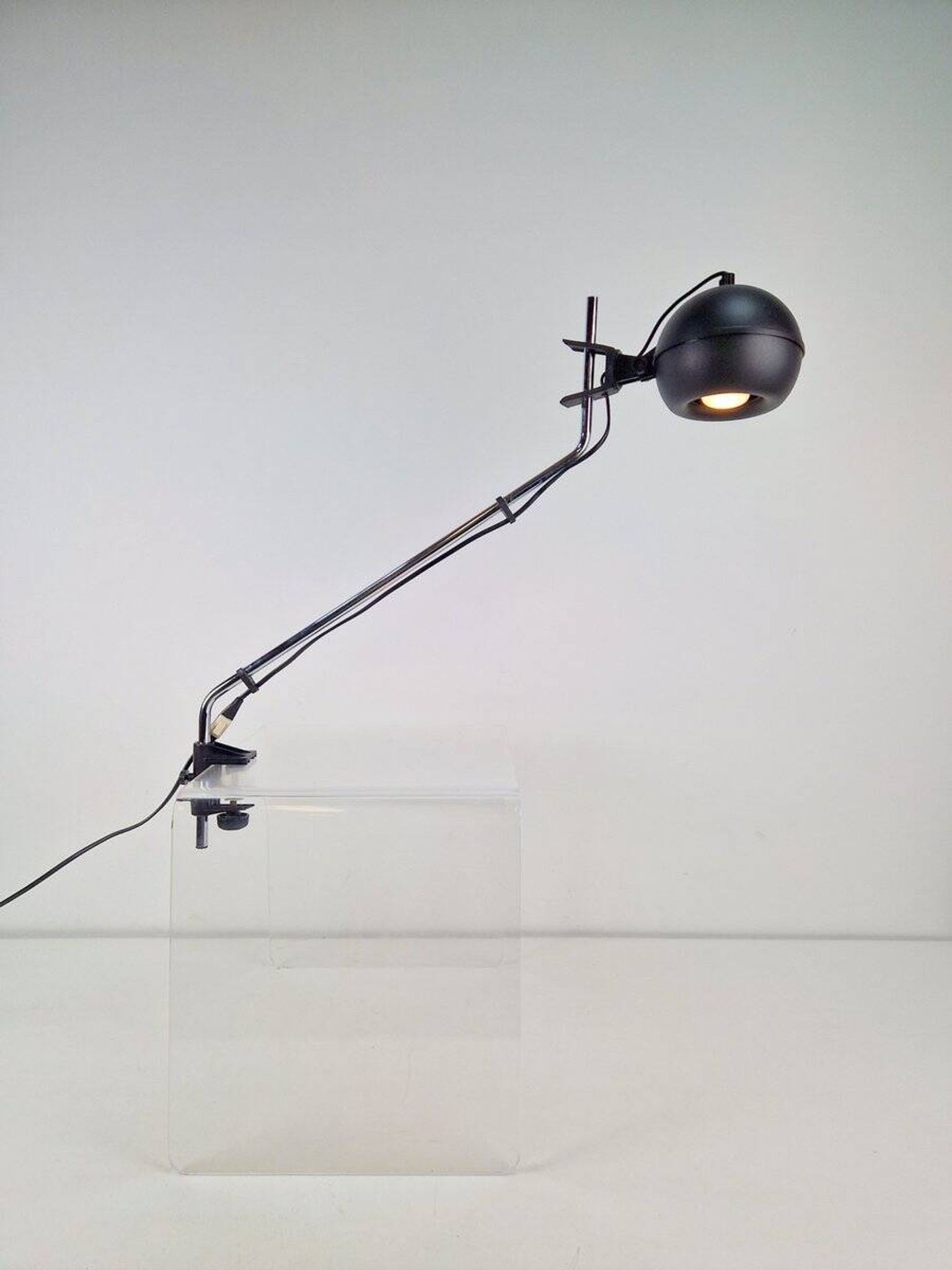 Vintage Space Age Clamp Desk Lamp, 1970s