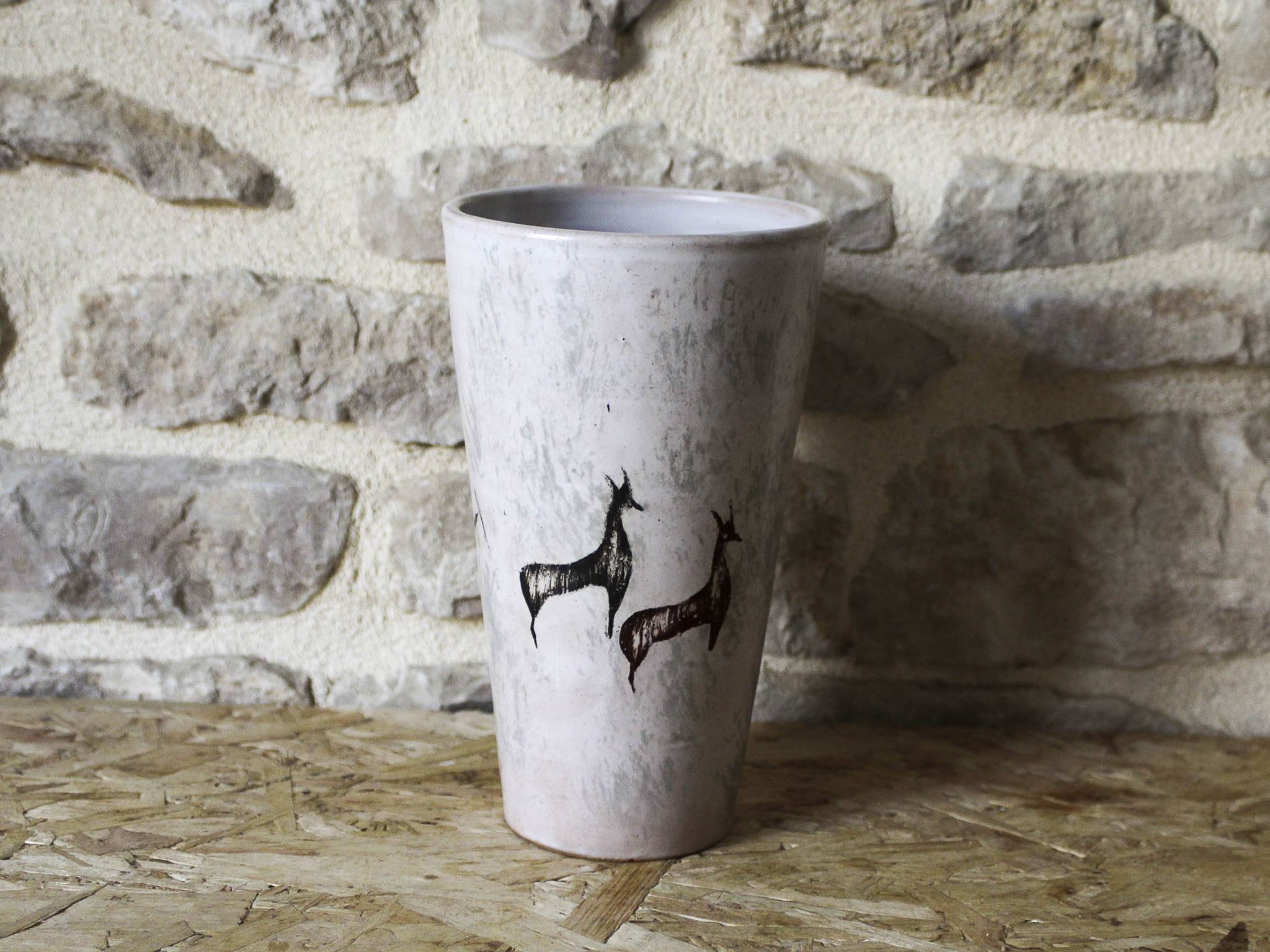Vase en céramique par Jean Austruy