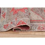 Pink Rainbow Turkish Vintage Handmade Woven Runner Rug 82x285