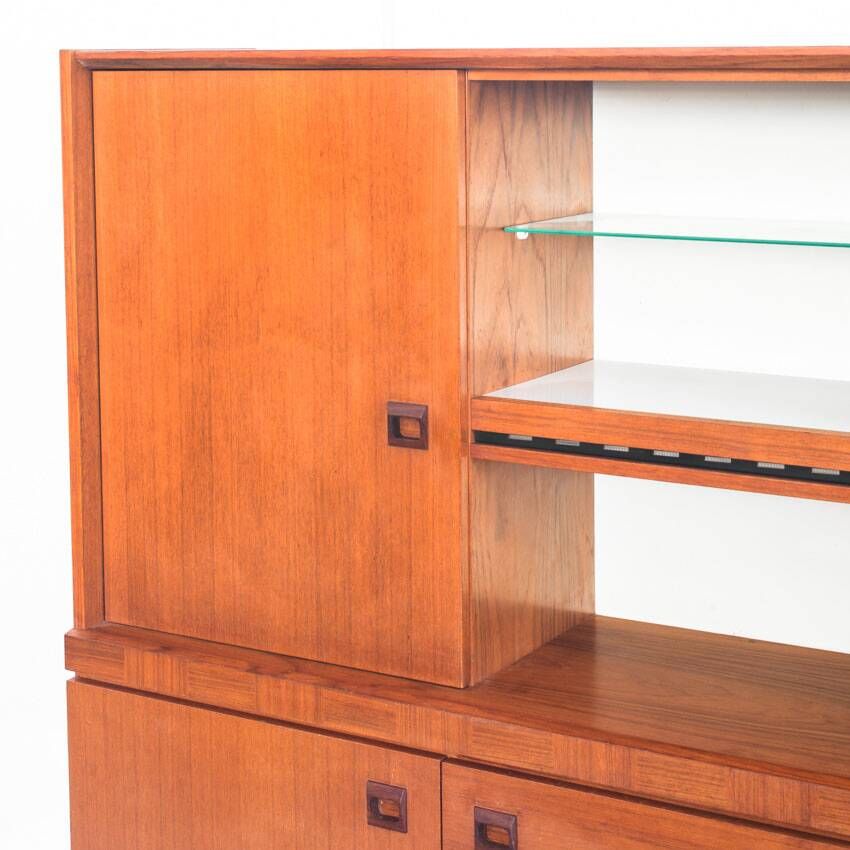 Scandinavian style vintage sideboard. Teak wood. France, 1960s.