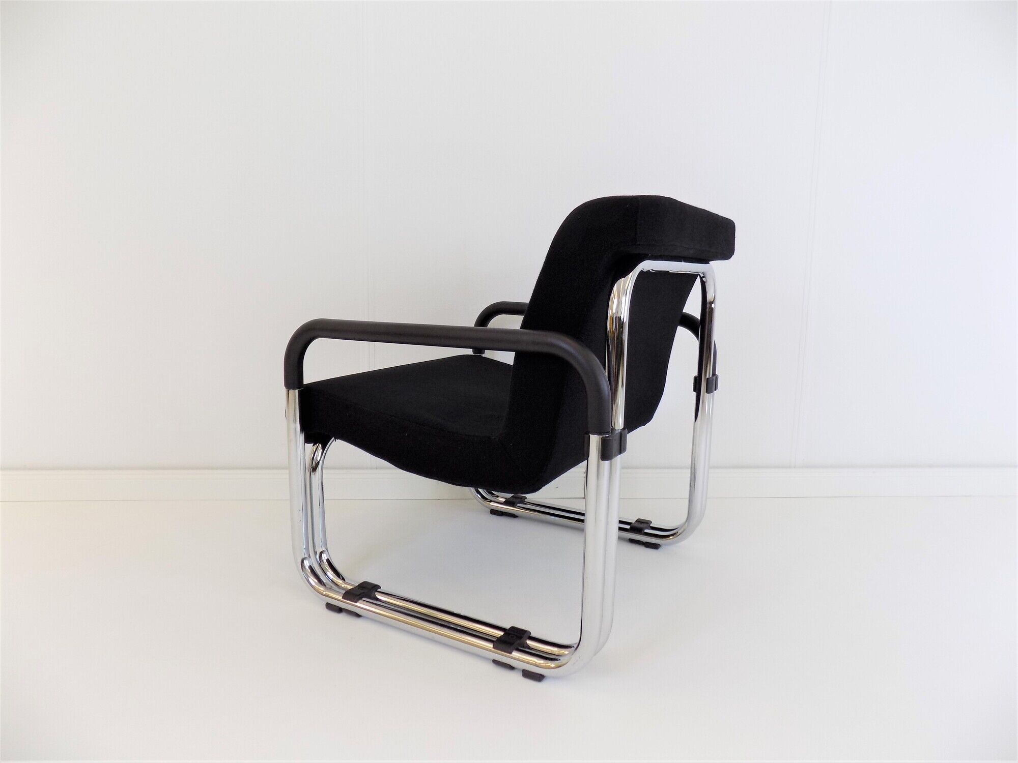 2 Cazzaro Bauhaus tubular steel armchairs