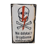 Plaque emaillee