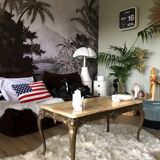 Marble and gold coffee table