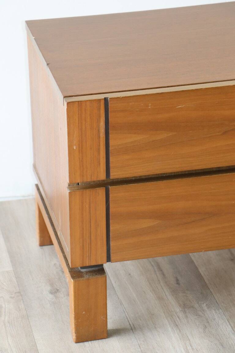 Pair of vintage wooden bedside tables, 1970s