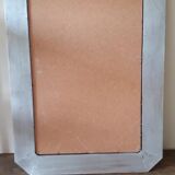 Silver patinated teak mirror 57x76cm
