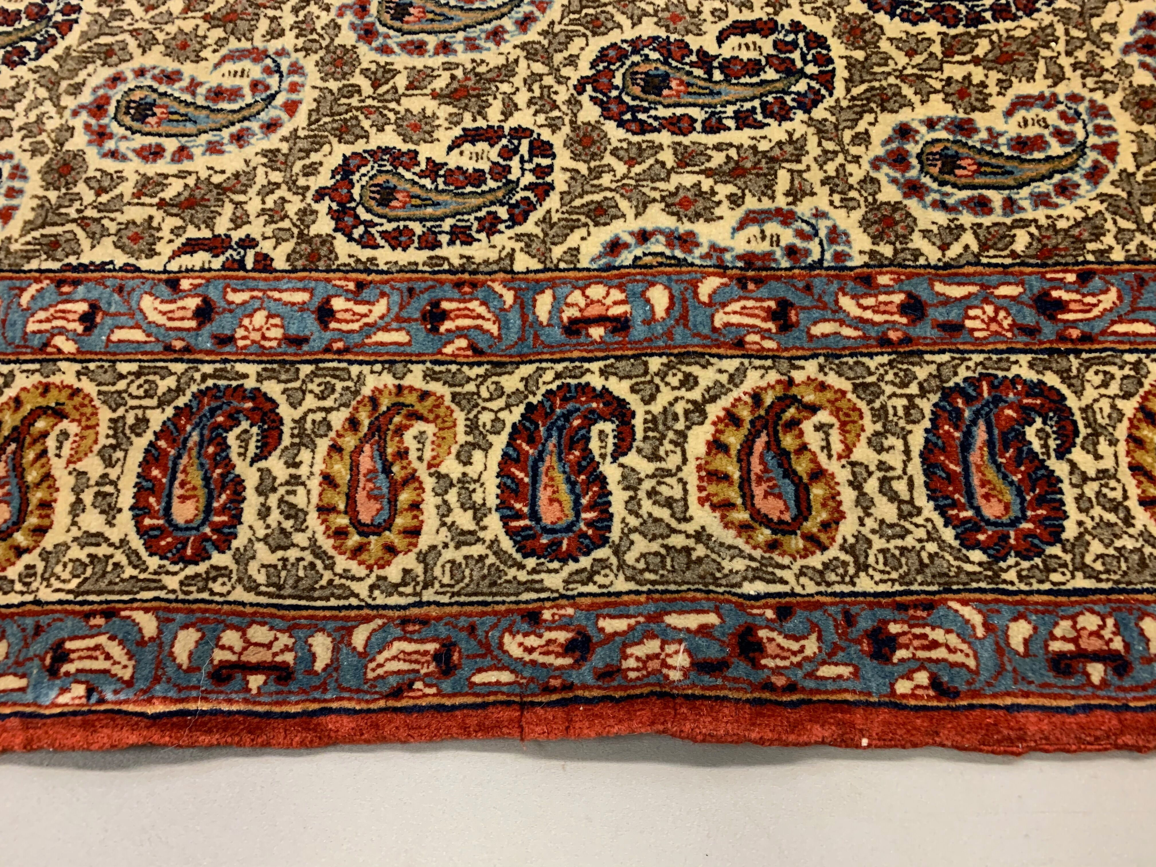 Vintage Tribal Rug 203x136 cm Wool Oriental Hand Made Rug Red, Beige, Blue