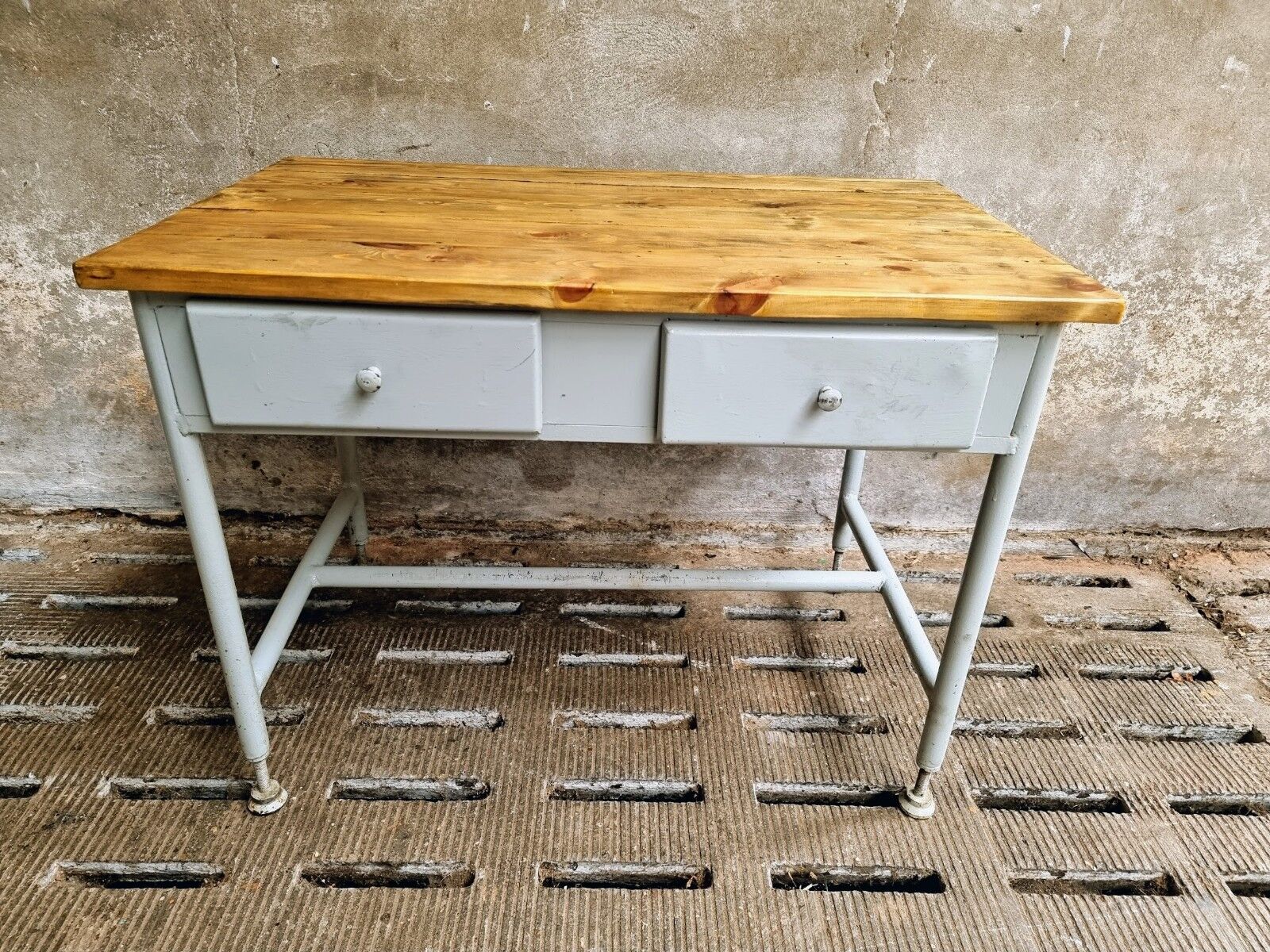 Industrial side table