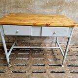Industrial side table