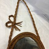 Wicker mirror