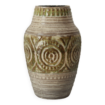 Ceramic vase bas-relief West Germany 1950