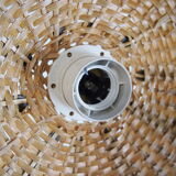 Vintage rattan suspension tulip