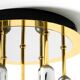 80s Post-Modern Ceiling Lamp by Schmidt Leuchtenfabrik, in brass and chrome