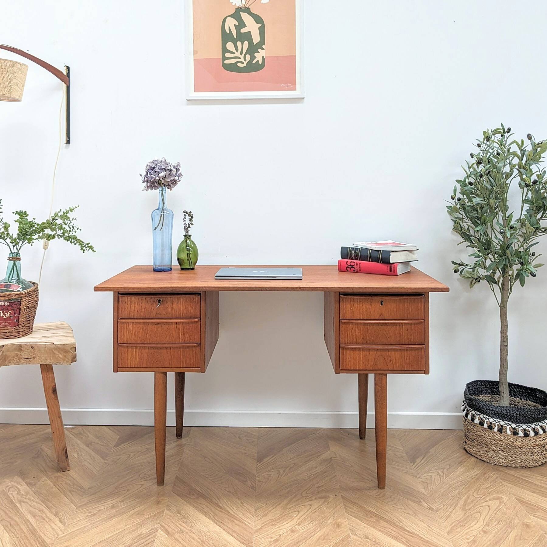 Danish vintage teak desk