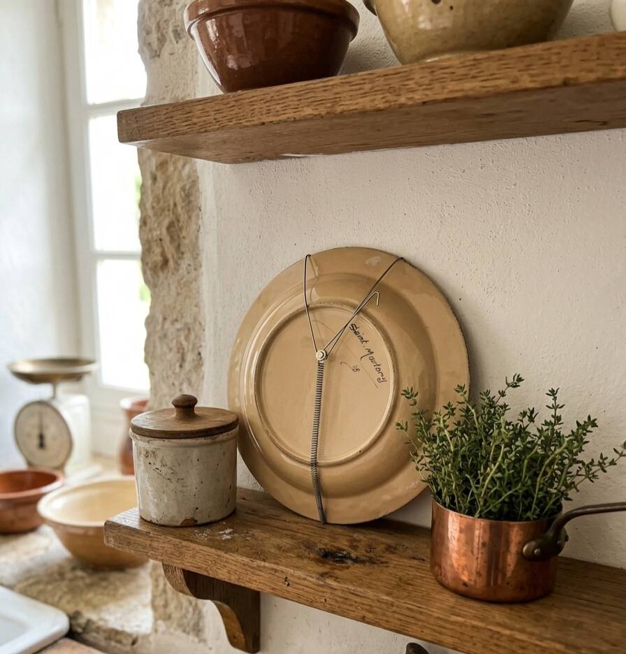 Vintage decorative plate 40/60 Saint Martory