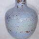 Ceramic ball vase signed blue Accolay or other 16 cm