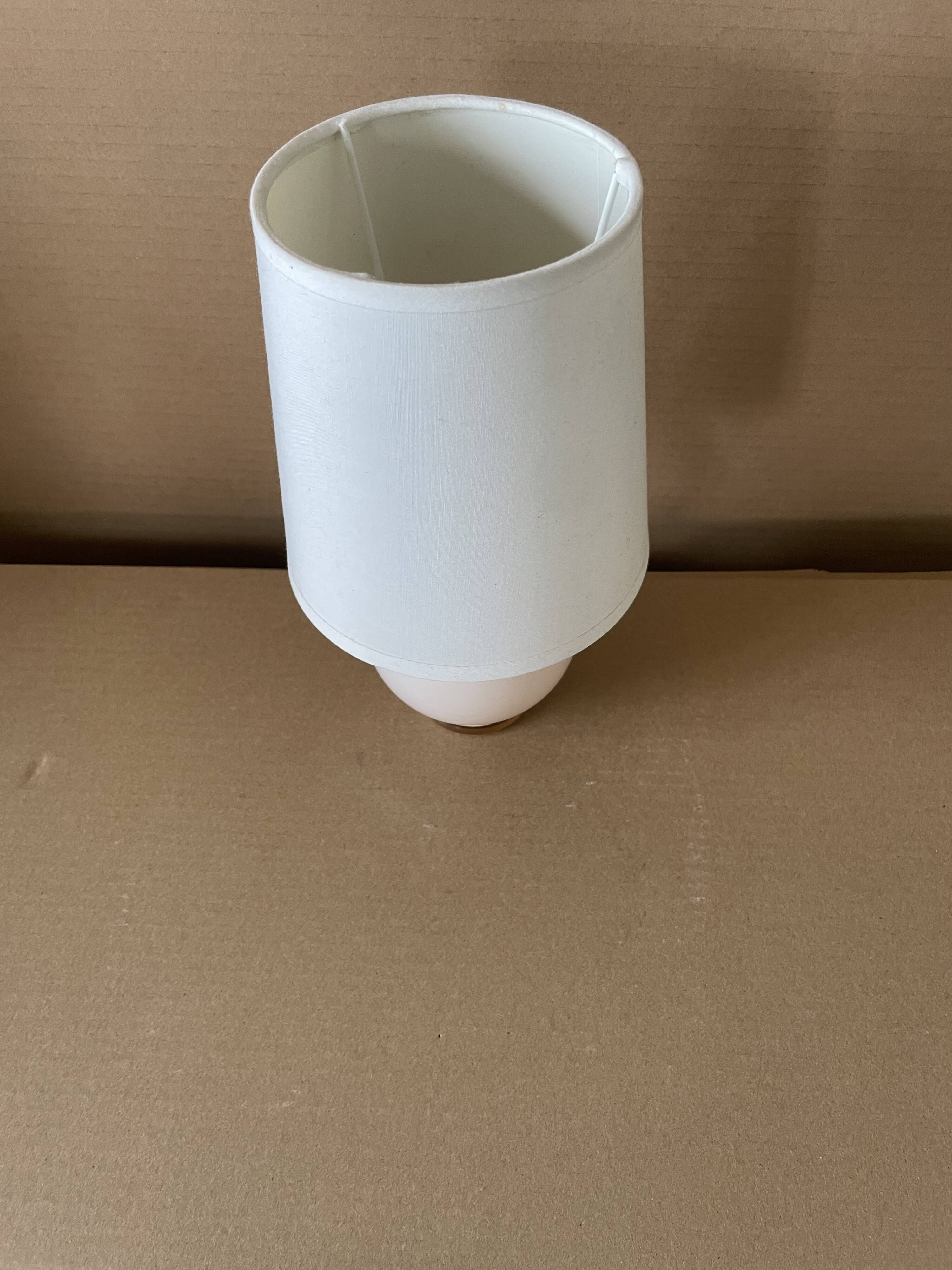 Small old glass table lamp