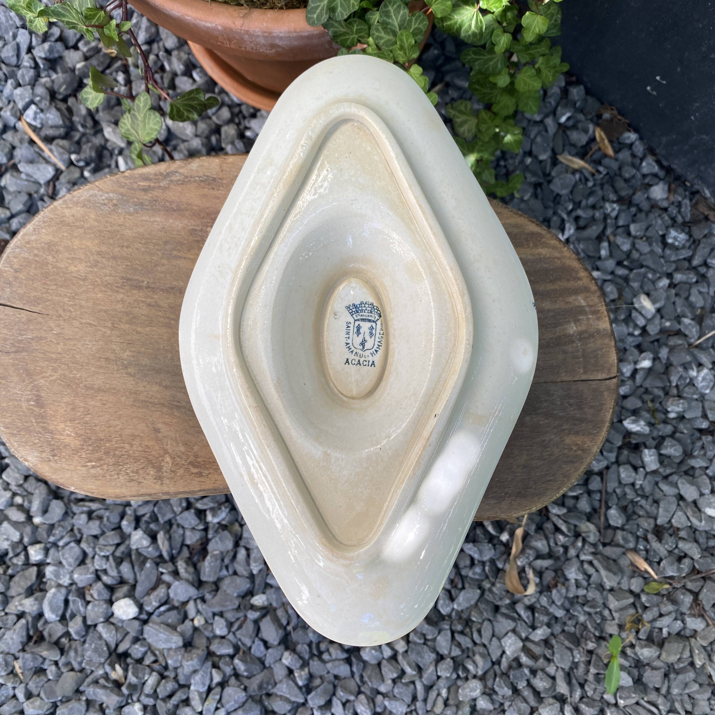 Ironstone sauce boat St Amand