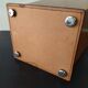 Leather wastebasket