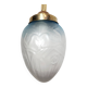 Lámpara "Art Nouveau" de latón y cristal. España, 1930s.