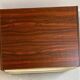 Mid Century rosewood cabinet with 2 beige plastic drawers