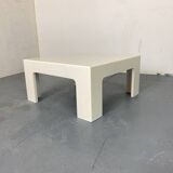 Table Basse Blanche Space Age par 1970s