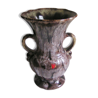 Vase vintage allemand 2 anses par Jasba Keramik Germany