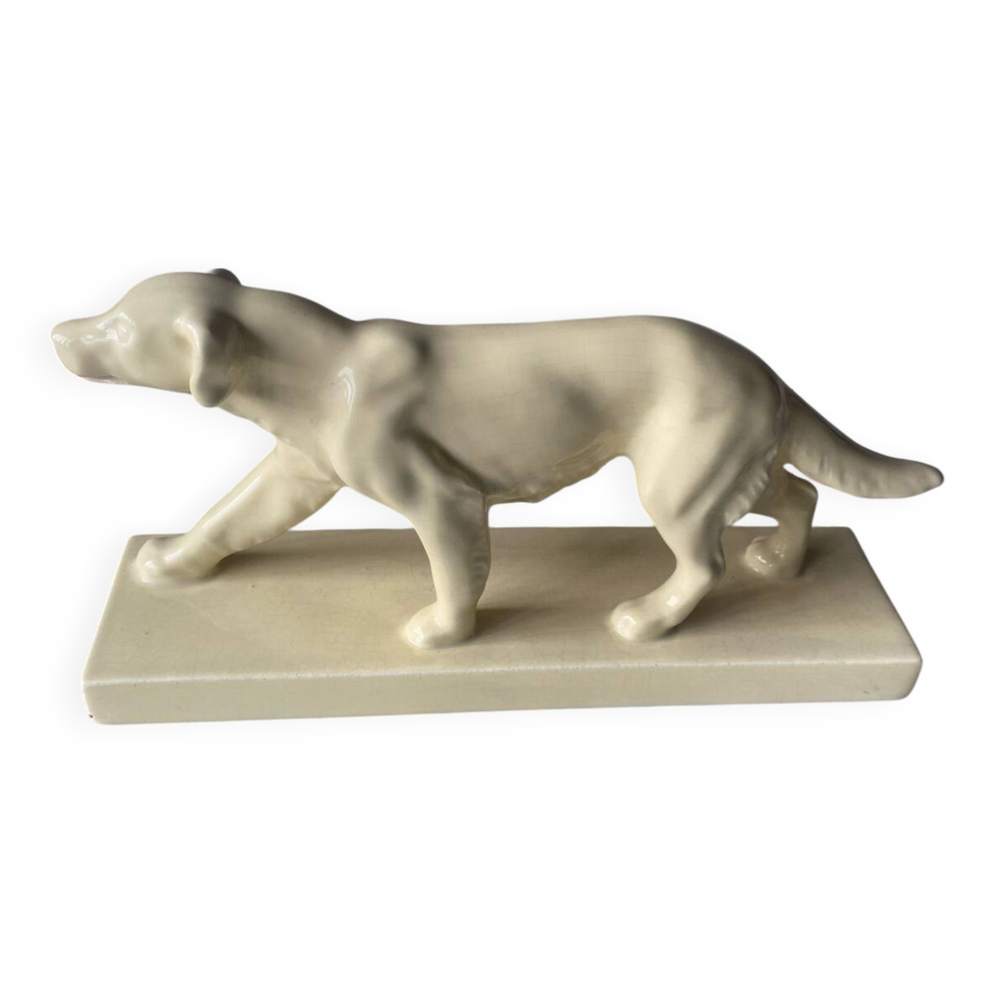 Ceramic of a walking dog brand Odyv